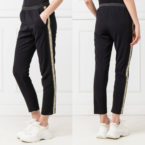 Zadig & Voltaire Paula Band Girls Can Do Anything Black Pant Trouser 36 S NWT - Picture 1 of 9